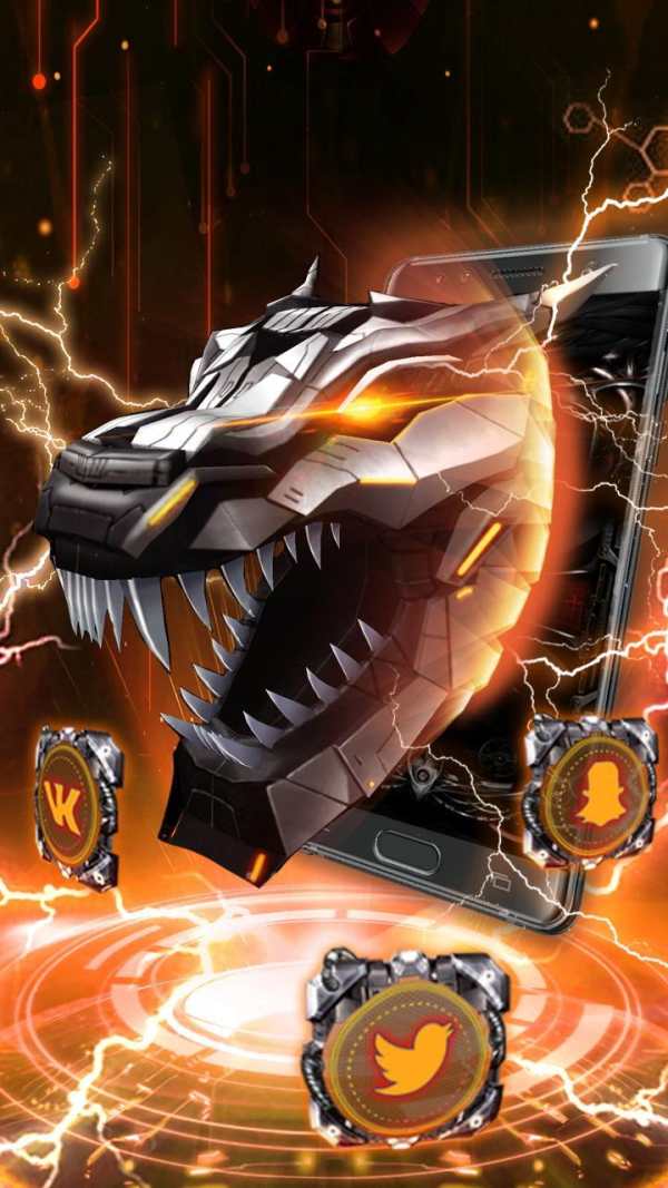 3D Iron Dragon Theme स्क्रीनशॉट 2