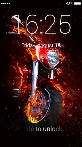 Motorcycle Lock Screen & Wallpaper screenshot 5