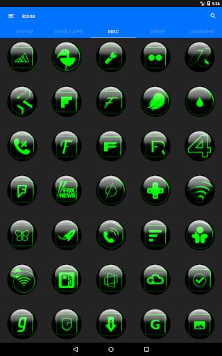 Green Glass Orb Icon Pack screenshot 22