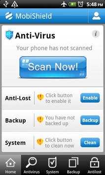 MobiShield Mobile Security screenshot 1