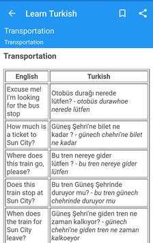 Learn Turkish screenshot 3