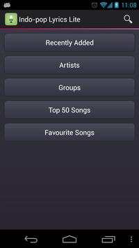Indo-pop Lyrics (Indonesia) screenshot 1