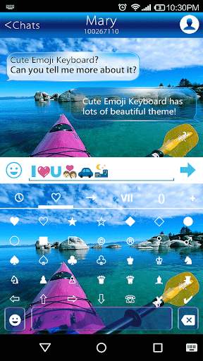 Happy Kayak Emoii Keyboard screenshot 3