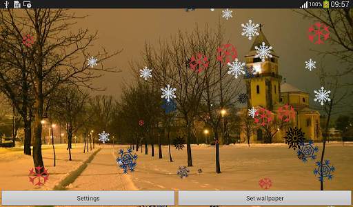 Snow Flakes Live Wallpaper screenshot 6