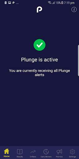 Plunge (Real-time racing algorithms and alerts) screenshot 1
