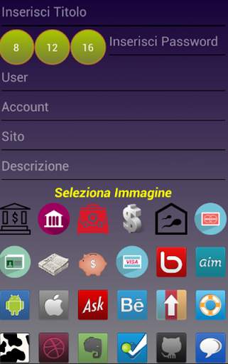 Salva Password screenshot 1