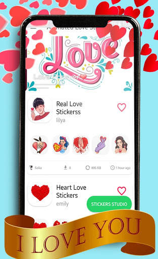 💞WAStickerApp Animated Love Stickers for WhatsApp screenshot 2