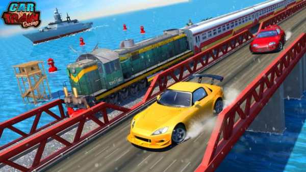 Car Vs Train - Racing Games screenshot 2