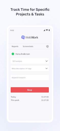 WebWork Time Tracker screenshot 4