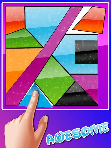 Curved King Tangram : Shape Puzzle Master Game screenshot 2