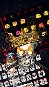 Skull Devil Gravity Keyboard Theme💀 screenshot 1