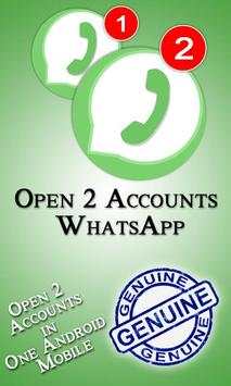 Open 2 Account Whatsapp Prank screenshot 1