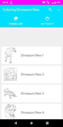 Coloring Dinosaurs New screenshot 1
