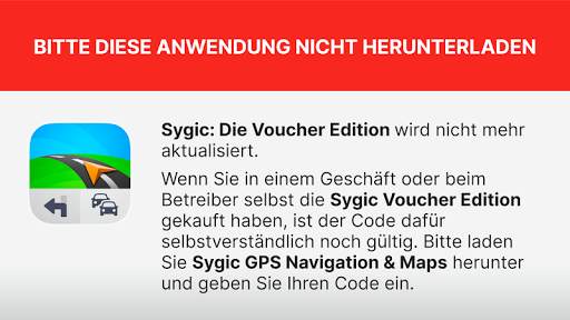 Sygic Voucher Edition screenshot 1