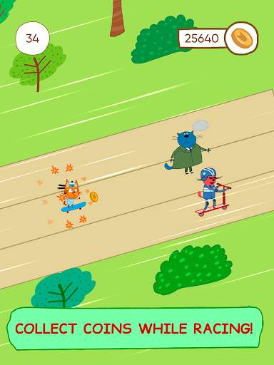 Kid-e-Cats Skateboard Racing Rush. Kids games screenshot 10