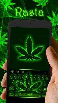 Weed Rasta Keyboard Theme screenshot 1
