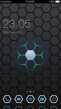 Black Tech Theme C Launcher screenshot 1