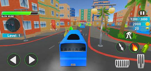 Police Bus Robot Car Game 3d screenshot 3