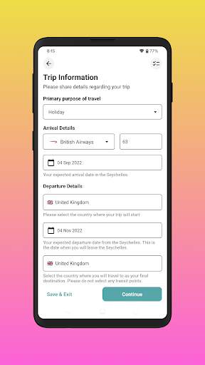 Seychelles E-Border screenshot 5