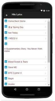 BTS Song & Lyrics screenshot 3