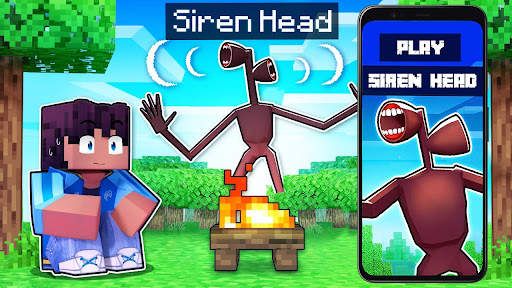Siren Head game for Minecraft screenshot 1