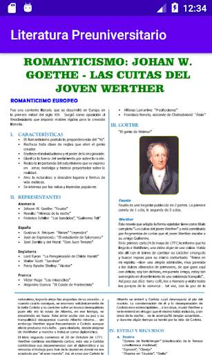 Literatura Preuniversitario screenshot 6