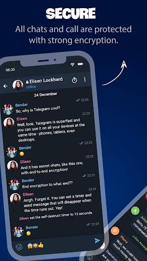 Tele Messenger Chats & Calls Free screenshot 2