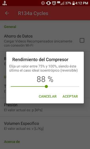 R134a Cycles - Versión Free screenshot 3