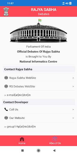Rajya Sabha Debates screenshot 2