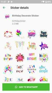 Birthday Stickers screenshot 3