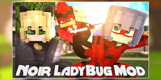 Noir LadyBug Mod pour Minecraft PE screenshot 2