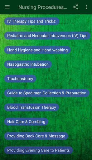 Nursing Procedures and Skills screenshot 1