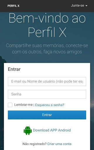 Perfil X - Rede Social screenshot 1
