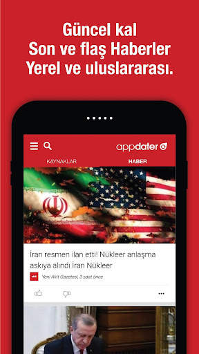 appdater - Son dakika haberi screenshot 2