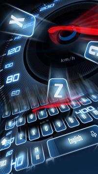 Racing Bike Speedometer Keyboard Theme स्क्रीनशॉट 2