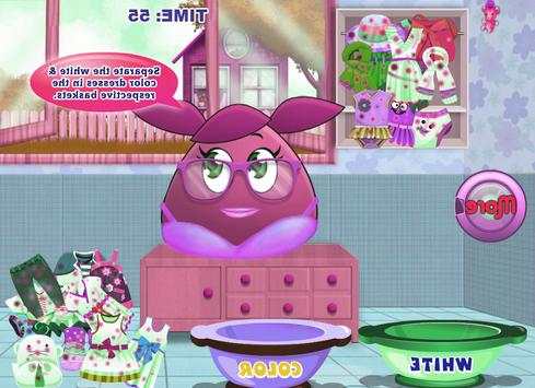 games pou girl washing clothes screenshot 2
