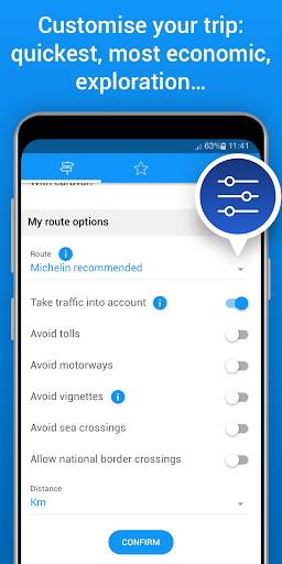 ViaMichelin GPS Route Planner скриншот 8