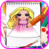 How to Draw Barby Doll icon