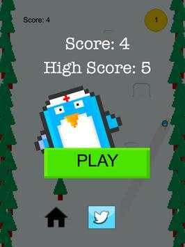 Penguin skiing game screenshot 2