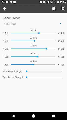 Musific - mp3 and Music Player, Equalizer 6 تصوير الشاشة
