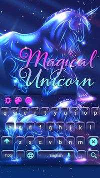 Magical Night Spirit Unicorn Keyboard screenshot 3