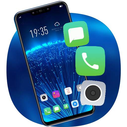 Theme For Black Blue Tech Shiny Light Launcher 2.0.1