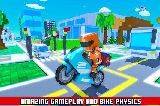 Moto Pizza Delivery: Blocky Edition screenshot 8