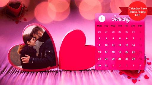 Love GIF Calender Photo Frames screenshot 1