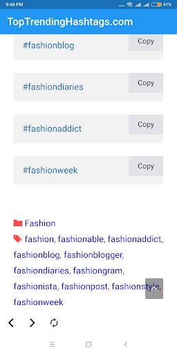 Trending Hashtags for Instagram & Twitter - 2021 screenshot 5