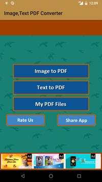 Image, Text Content to PDF Converter screenshot 1