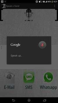 Speak n Send for Whatsapp screenshot 2