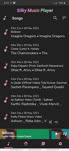 Silky Music Player - Top Mp3 Player of 2021 screenshot 1