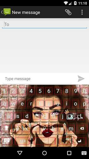 Lovely Girly M Keyboard Theme screenshot 3