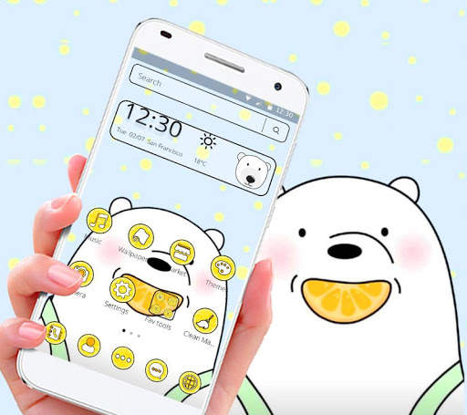 Cartoon Adorable Ice Bear Fruit Theme screenshot 3